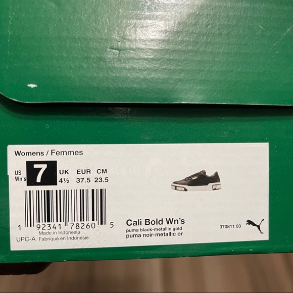 Puma Cali Bold Black Women's Sneakers - Picture 10 of 12